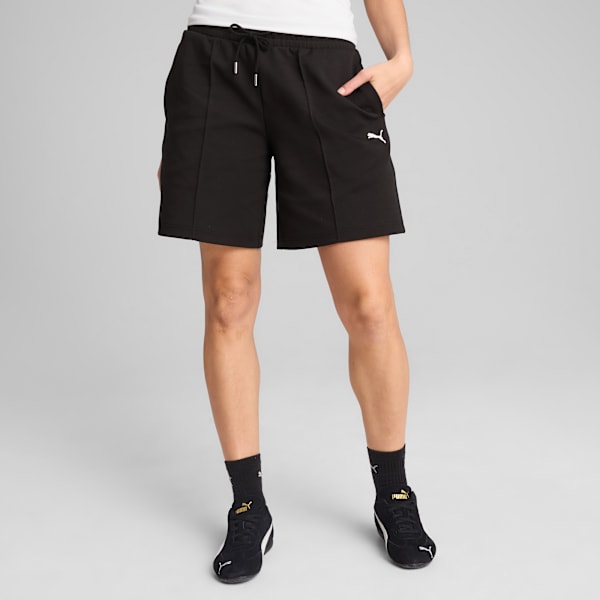 WARDROBE ESS Relaxed Long Line 8" Shorts Women, PUMA Black, extralarge